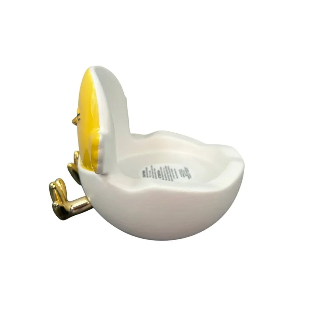 NEW Bath & Body Works Easter Chick Single Wick Candle Holder Yellow Gold White